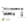 Kyoto Machinery Tools (KTC) Waterproof Rechargeable LED Folding Light 180° Angle Adjustable with Magnet AL815V