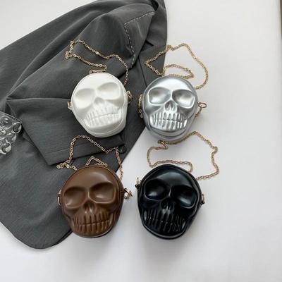 Y2K Casualowa Torba na Ramię Halloween Zabawna Urocza Torba Diabła Ducha Damskie Torby Skórzana Portmonetka na Zamek PU Torebki Damskie Torby Crossbody CLE