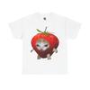 Meme Cat Strawberry Graphic Unisex T-Shirt