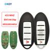 Okey Remote Control Car Key For Nissan Altima Maxima 2013 2014 2015 2016 FCCID:KR5S180144014 433Mhz 4A/ID47 Chip No Brand