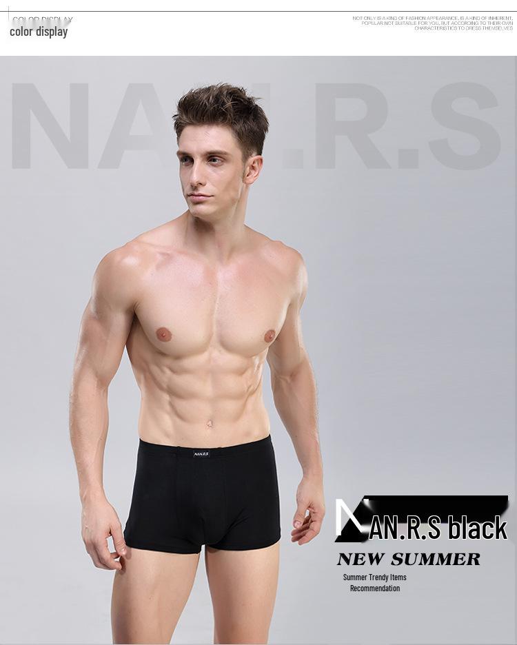 Modal Bamboo Mid-Rise Men's Boxer Briefs - Comfortable, Breathable, Sweat-Absorbing Underwear