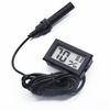 Home Electronic Cable Humidity Temperature Digital Kit Indoor Meter LCD Black Probe Sensor Display Room Monitor