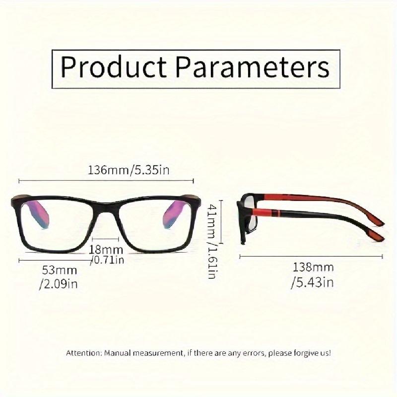 2 Pairs of Sports Style Color Changing Reading Glasses Suitable for Both Men and Women Lightweight and Non Slip Senior Glasses