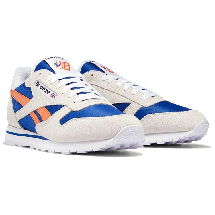Bronz 56K x Reebok Classic Leather New York Knicks Unisex Tenisky Modrá Křídová Klasická-Kobaltová GZ3878