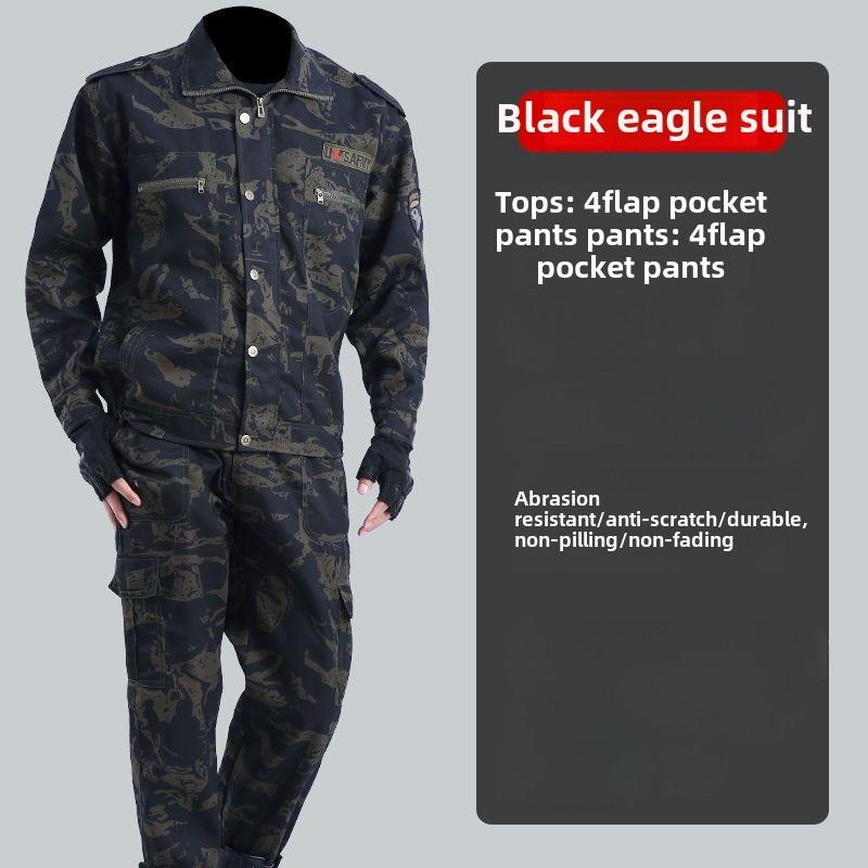 Suit Men's Wear-resistant Overalls, Labor Insurance Clothing, Spring and Autumn Outdoor