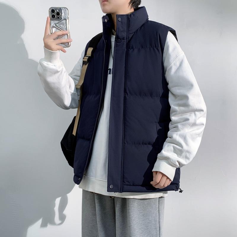 Large size vest, winter loose padded jacket, couple style thickened warm vest jacket