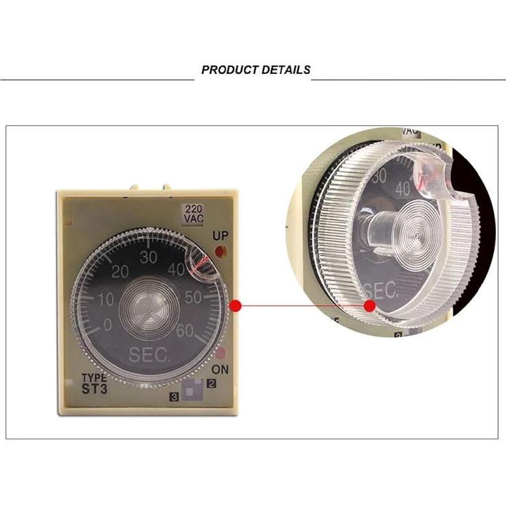 AC 220V Delay Timer Time Relay JSZ3A-B A C D 220V 24V 10S 60S Minute with Base(220V)