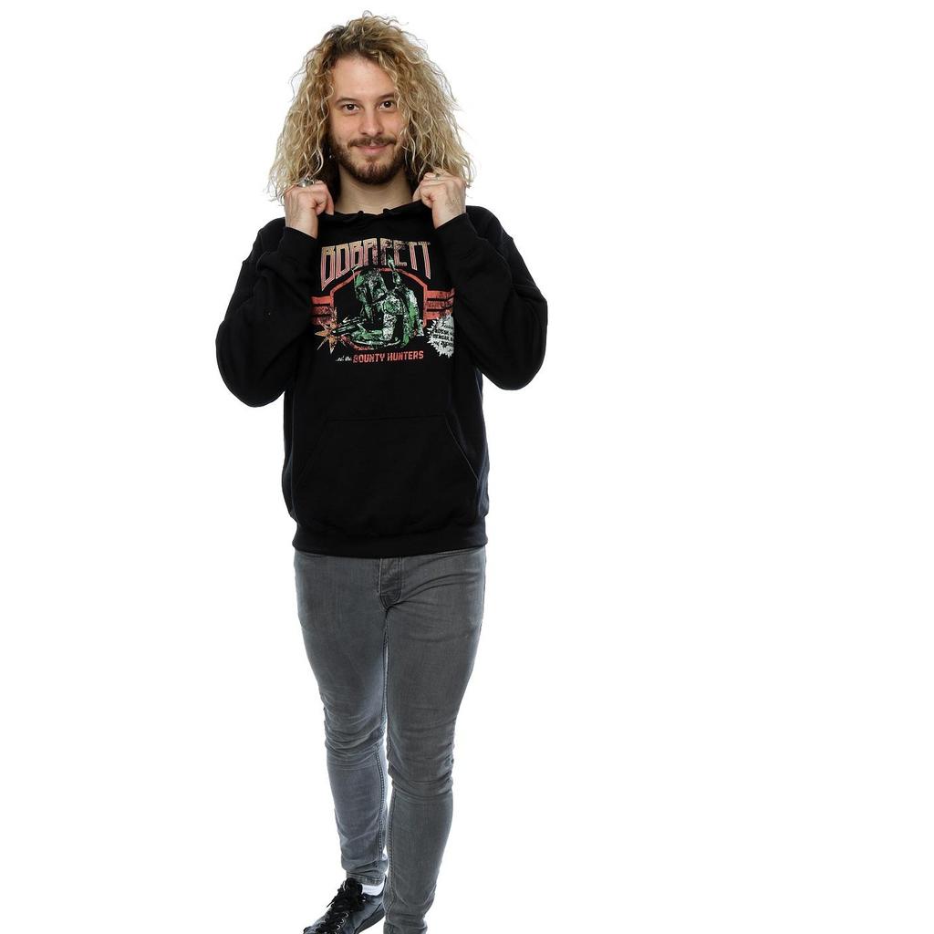 Star Wars Mens Boba Fett Rock Poster Hoodie