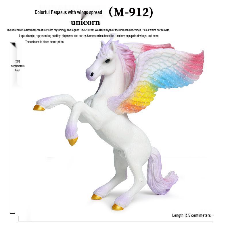 European Mythology Pegasus & Unicorn Children's Toy Figurine Set