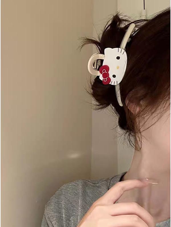 2025 Leopard Print High-End Large Shark Hair Clip for Women