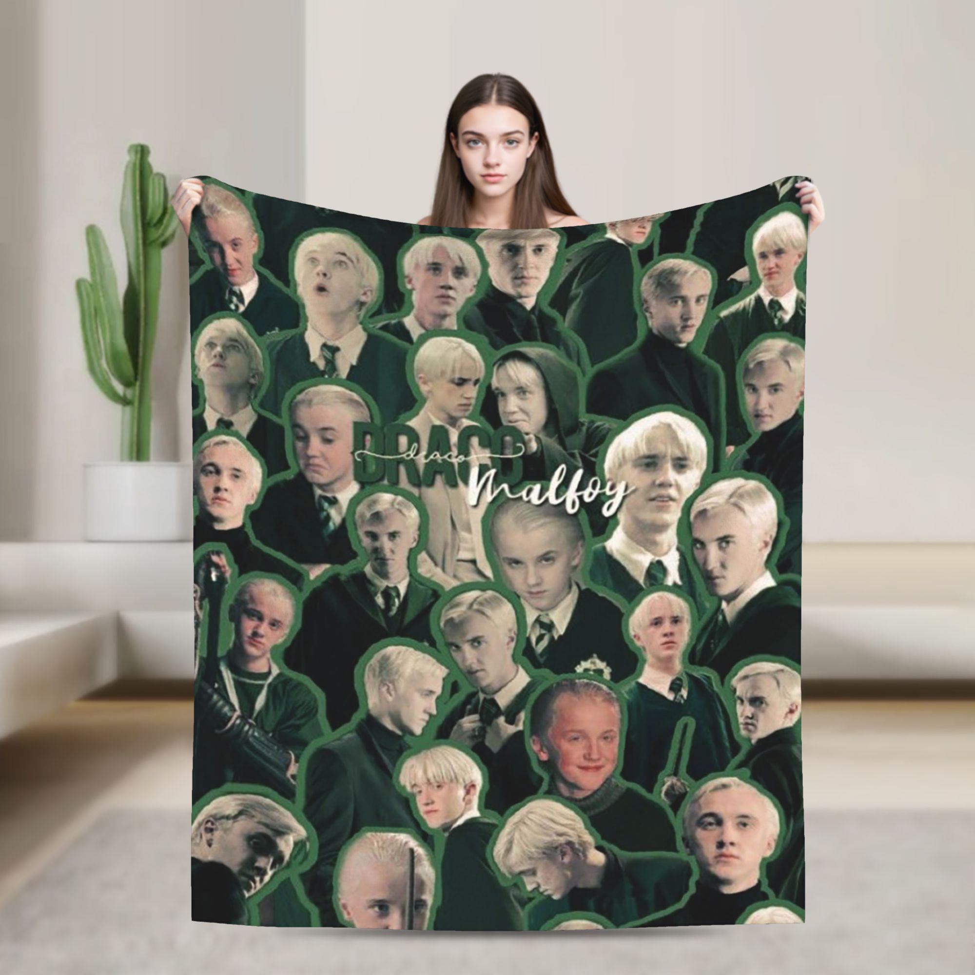 

Dracor Malfoye Blanket Dementor Cartoon Flannel Novelty Soft Throw Blanket for Home Spring/Autumn 30x40in