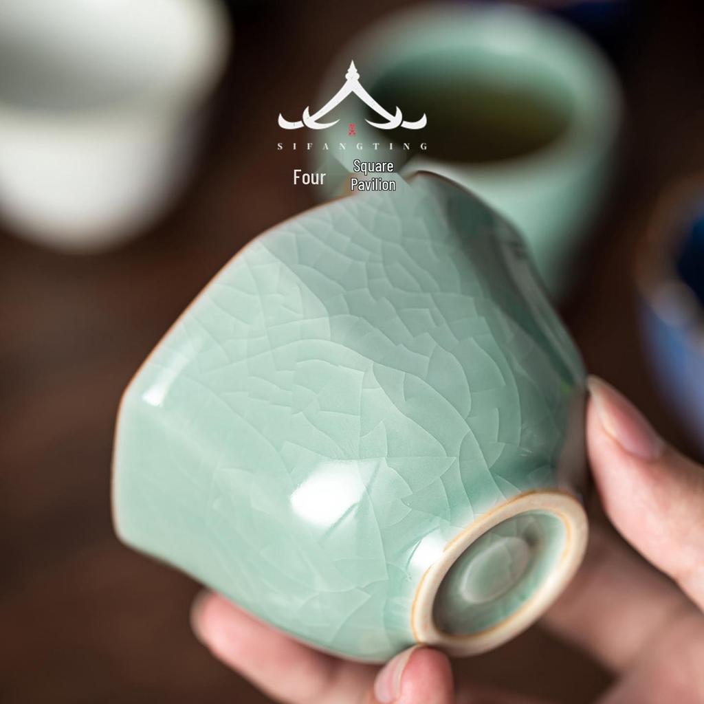 2026 Premium Kung Fu Ceramic Tea Cup Set - Master Tasting Cups Gift Box for Elders