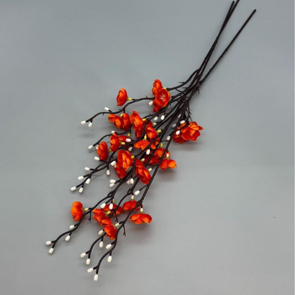 Mini Plum Blossom Silk Flower Arrangement for Home Decor