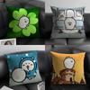 JJokes BearR Cartoon Cushion Cover Natural Linen Organic Fabric DoubleSided Printing Sofa Home Decor Gift Pillow Case