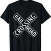 Rail Road Crossing Road Sign T-shirt