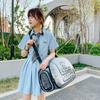 Breathable Pet Shoulder Bag Transparent Large Capacity Pet Carrier Lightweight Foldable Portable Shoulder Strap Bag
