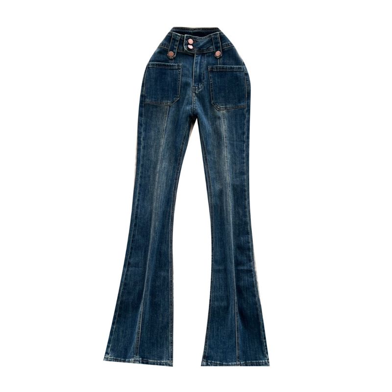 Retro Sexy Niche Style High Waist Slimming All-Matching Denim