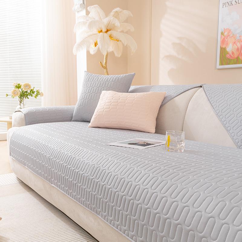 Ice Silk Sofa Cushion Summer Seat Cushion for Summer Non-Slip Ice Cushion Modern Sofa Cover Summer Seat Cushion Cover Cloth
