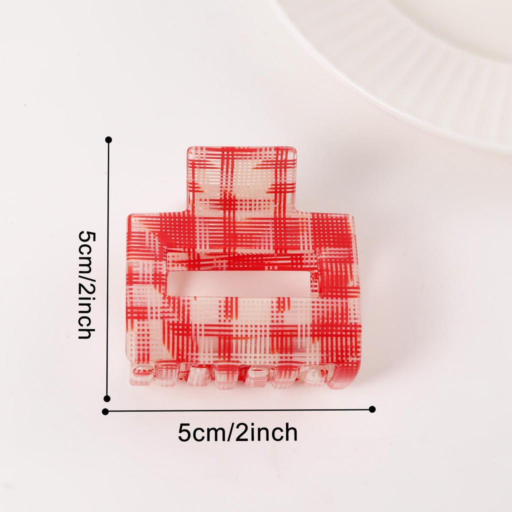 Bambus Yao Academy Style Karomuster Haarklammer - High-End Mode Pony-Halter Accessoire für Mädchen