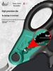 Electrician's Master Wire Stripper & Crimping Pliers - Stripping, Cutting, and Scissor Tool for Cables