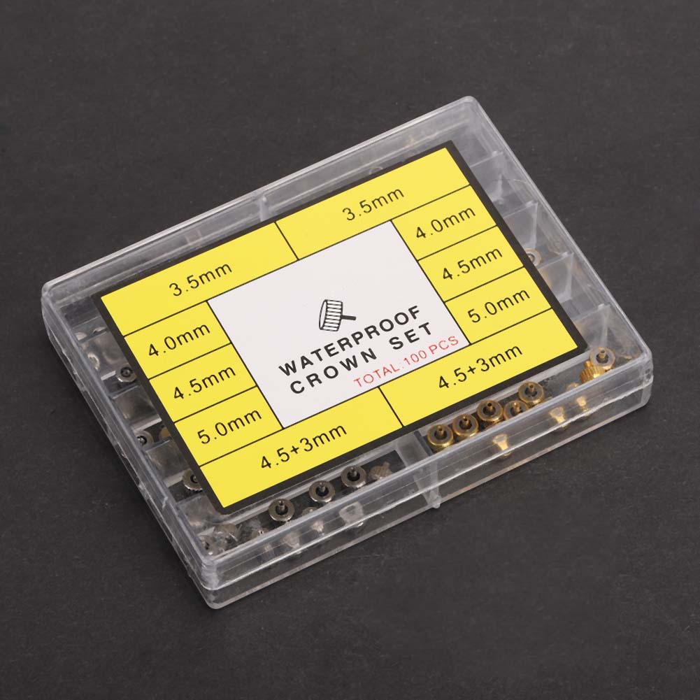 Copper Assorted Watch Crown Parts Accessories Watch Repair Replacement Tool