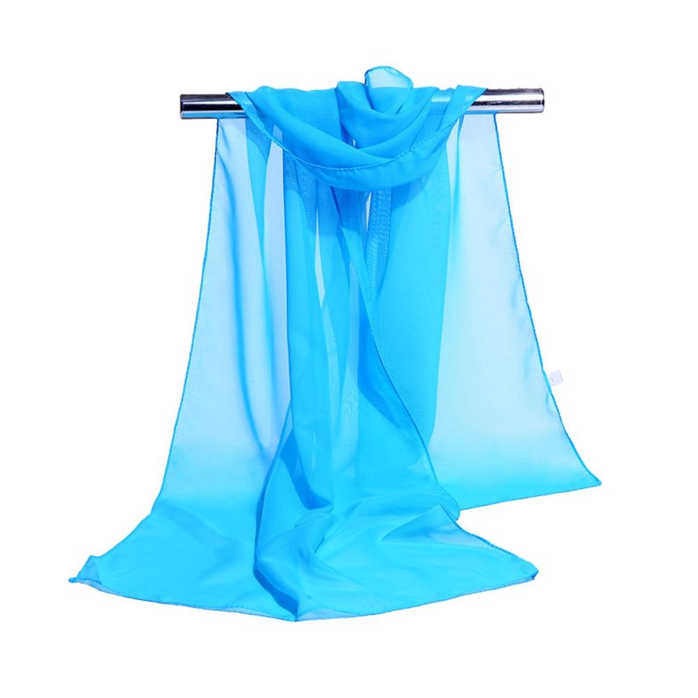 Solider Schal für Damen Stola Nacken Dünn Damen Chiffon