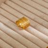 1Pcs Stainless Steel Ring Set with Zirconia, Metal Style Finger Ring, Index Finger Ring