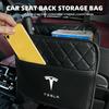 Autocollant de Voiture 2025 Nouveau Tesla Grande Capacité Sac de Rangement Portable Rangement Siège Auto Arrière Intérieur Pour Tesla Roadster Modèle S