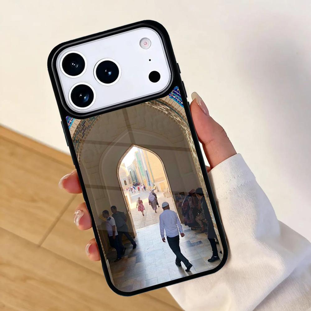Arabic Muslim Mosque Building Mobile Phone Case for IPhone 17 AIR 16pro Max 15 14 13 12 11 Bumper Cover