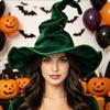 Velký Široký Okraj Čarodějnický Klobouk Gotický Cosplay Čarodějnická Čepice Halloween Kouzelnická Čepice Role Play