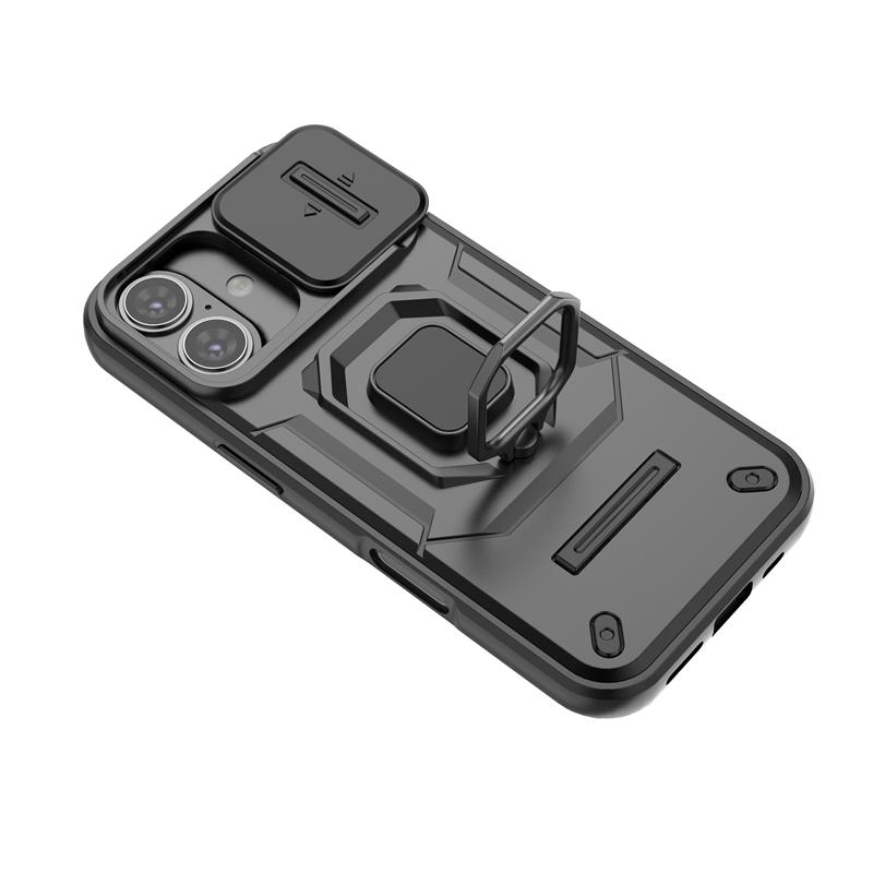 Shockproof Case For iPhone 17 Case For iPhone 17 Pro Max 17 Air Ring Holder Magnetic Cover For iPhone 17 Pro Push Window Case