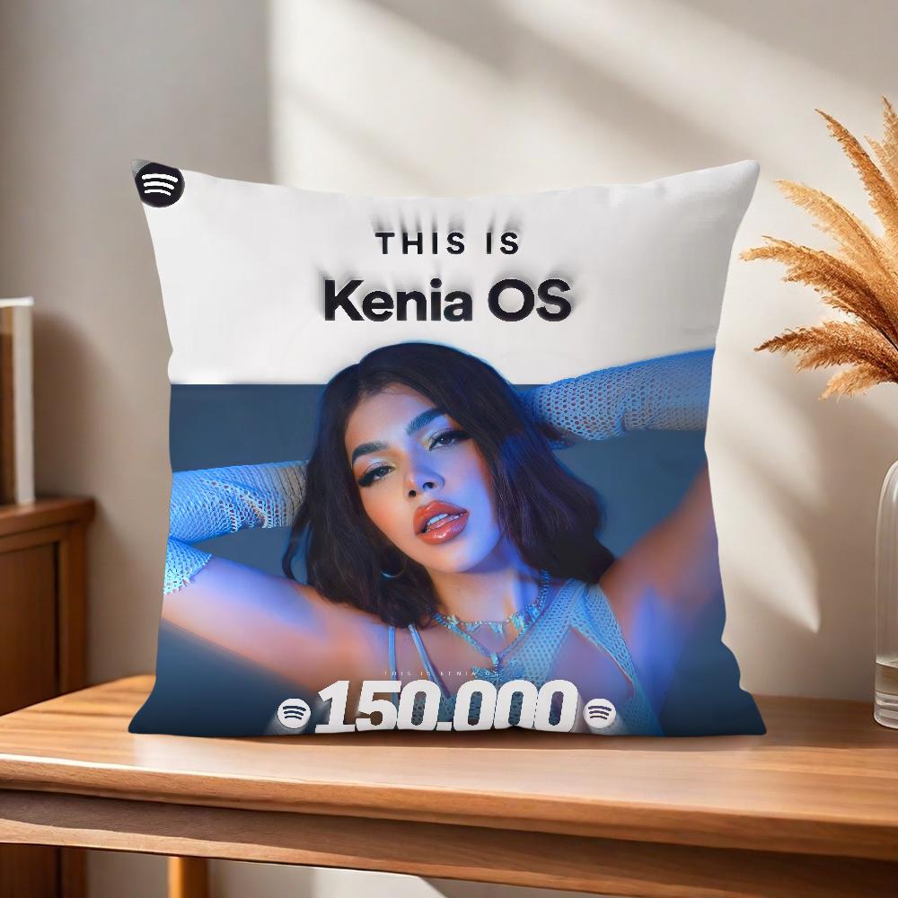 Comfortable Soft Pillow Os Case For K-Kenia Sofa Living Singer Room Pink Aura Home Office Decor And Protective Covers