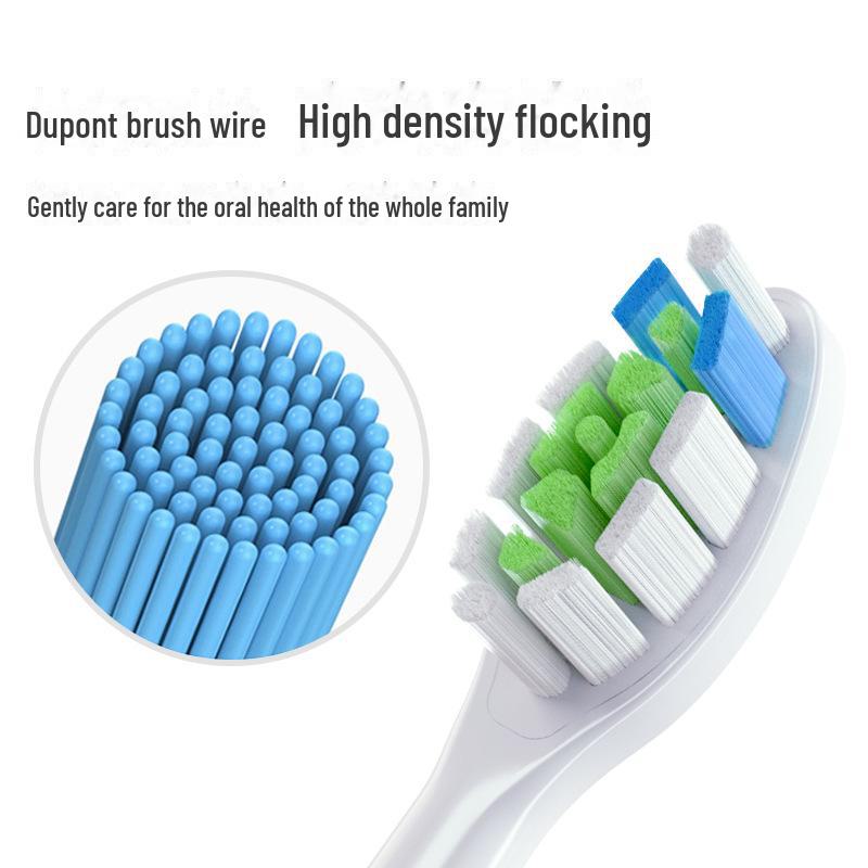 Philips-compatible Electric Toothbrush Head Replacement with Dupont Bristles, HX3/6/9 Series, UV Sterilized, Vacuum Packaged