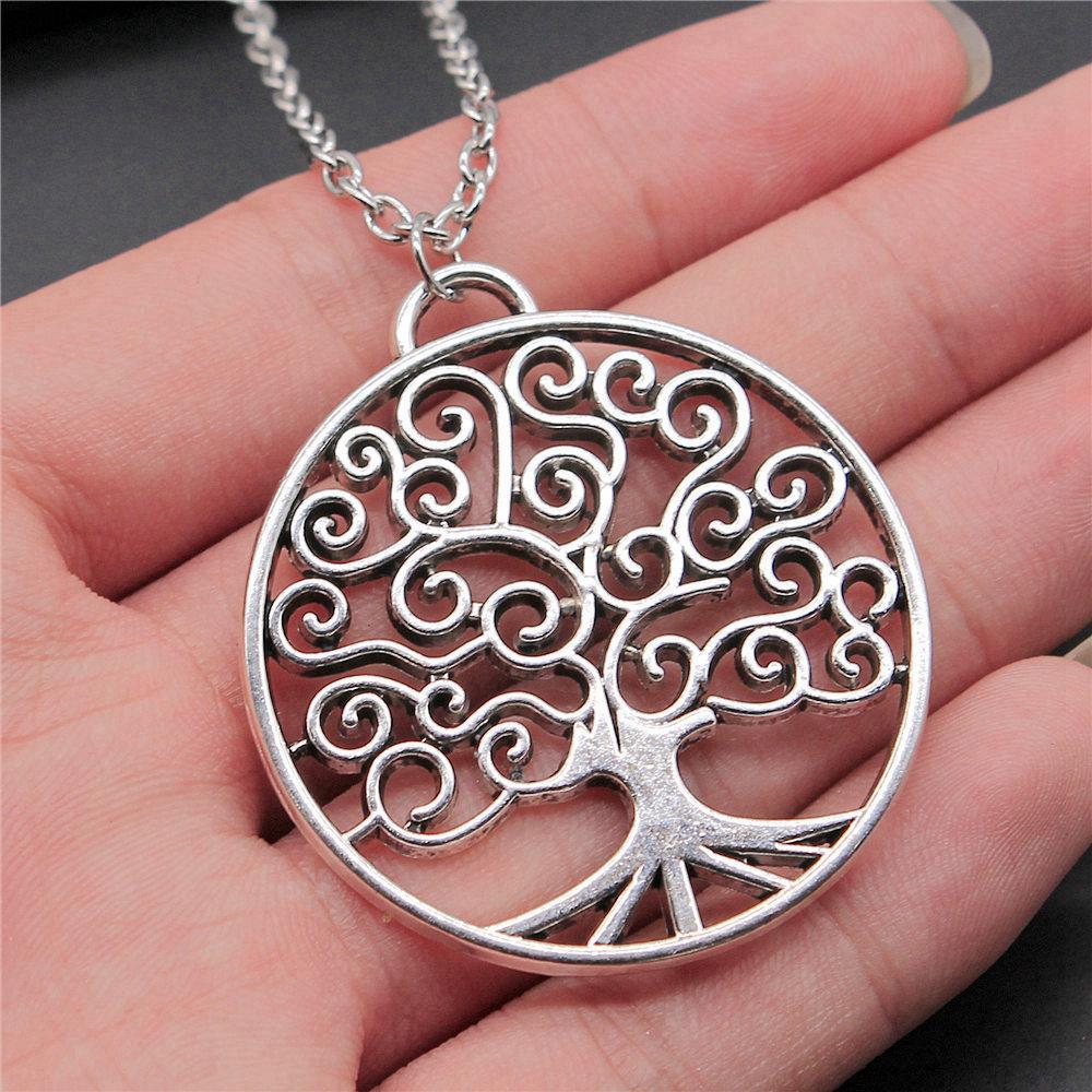 45cm Oder 70cm Lange Kette Halskette Lebensbaum Hochzeitsschmuck Zubehör QN079