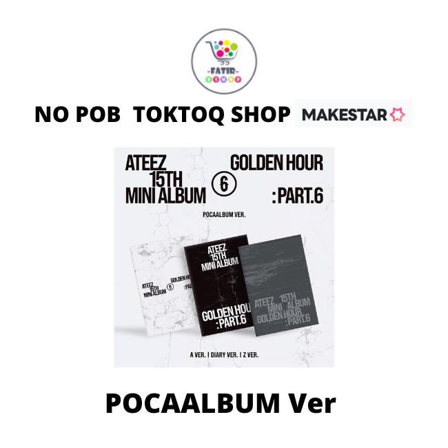 Выберите POB POCAALBUM Версия ATEEZ 15-Й МИНИ-АЛЬБОМ GOLDEN HOUR Часть 6 No POB Random black