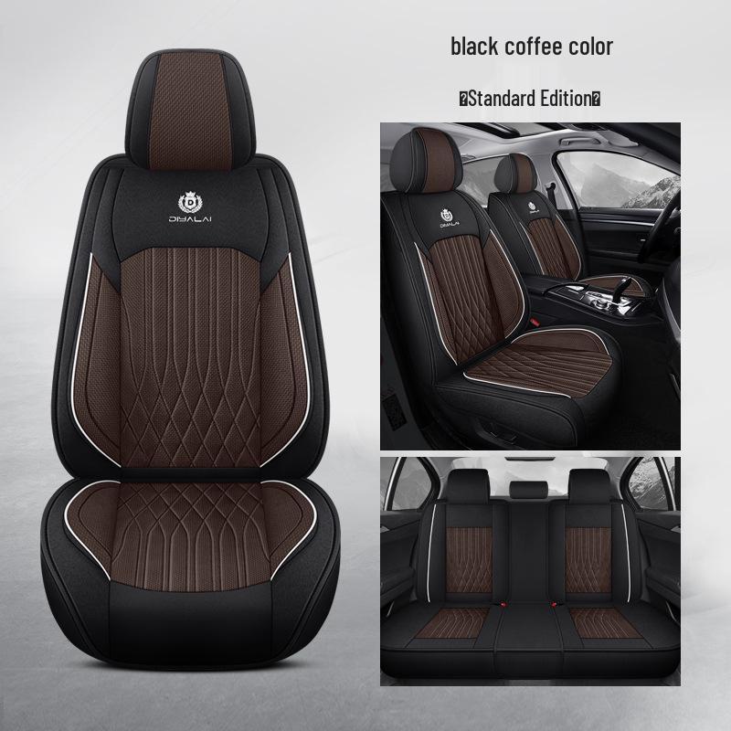 Universal Full Surround Car Seat Covers for All Seasons, Business Style, Five-Seater Coverage