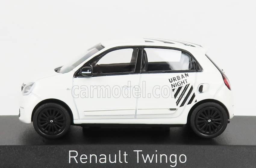 NOREV Renault Twingo Miniature Car 1/43 Renault TWINGO URBAN NIGHT 2021 (White)