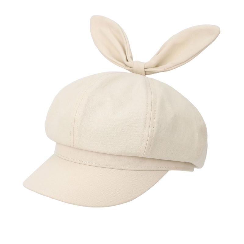 Girls Beret Subculture Rabbits Ear Painter Hat Artist Hat Gift for Halloween Rabbits Ear Decorated for Holiday