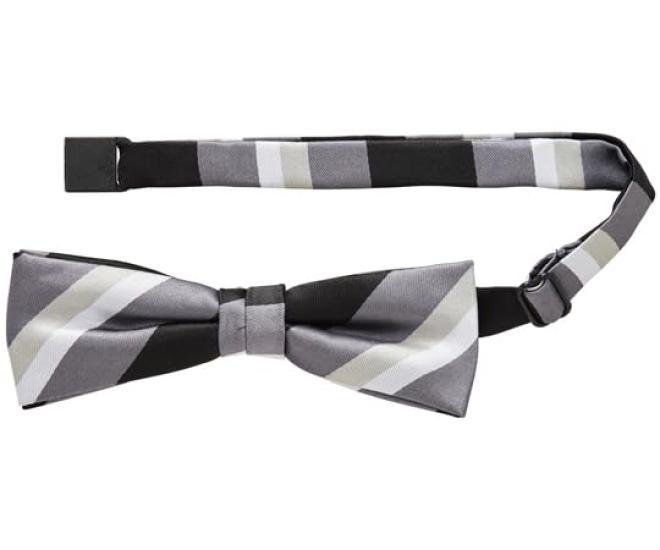 

Bonmax Bow Tie, Black x Gray FA9219