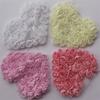 20 Stück Große Chiffon-Rosen-Herz-Aufnäher für DIY Baby Mädchen Kleidung Kleid Strampler Hemden Nähdekorationen Haarschleifen-Zubehör