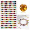 4 Sheets Bling Rhinestone Stickers Self-Adhesive - Round Crystal Gem Stickers for DIY Crafts, Makeup, Nail Art and Party Decor