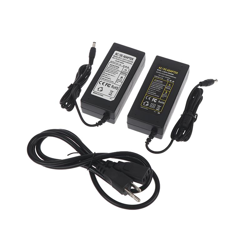 Zasilacz LED 12V DC wtyczka EU 1A 2A 3A 4A 5A 6A 7A 8A Transformator przełączający do taśmy LED Ws2811 Ws2815 Adapter