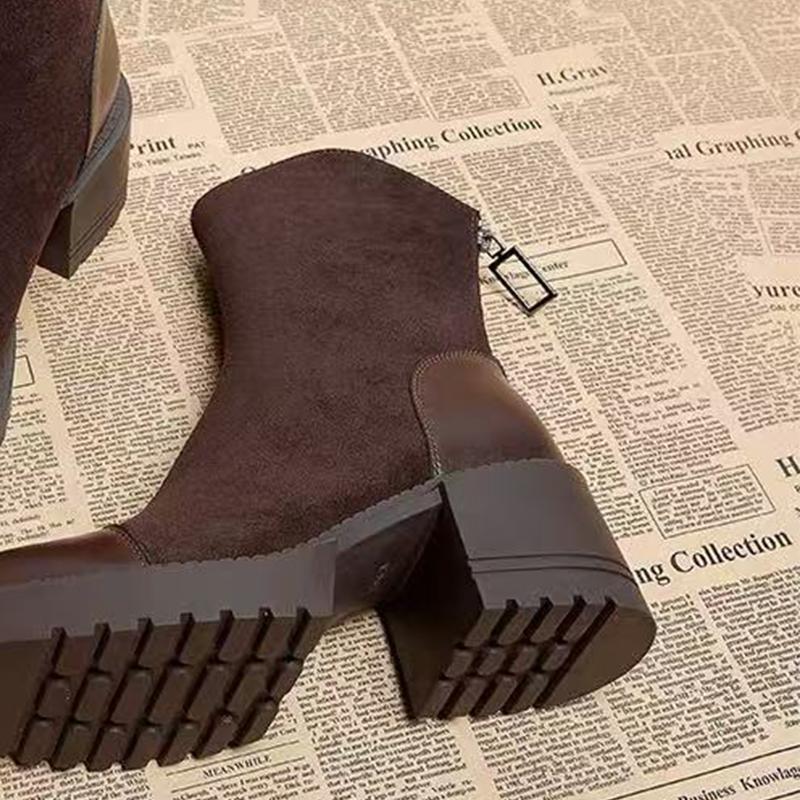 High Heels Ankle Boots for Women's Heeled Suede Designer Shoes  Pumps Walking Winter Boots New Trend Fashion Mujer De Botas