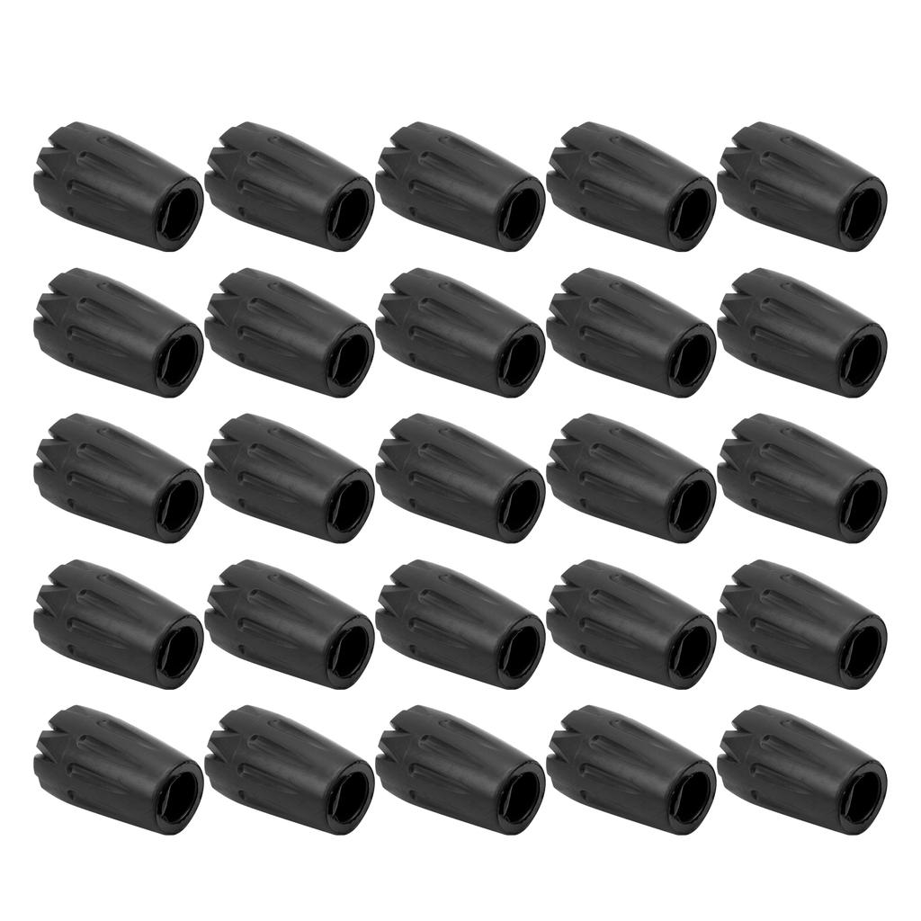 25 Stück/Packung Hochleistungs-Metall-Gummi-Gehstockspitzen Zwingenschützer Stockendspitzen