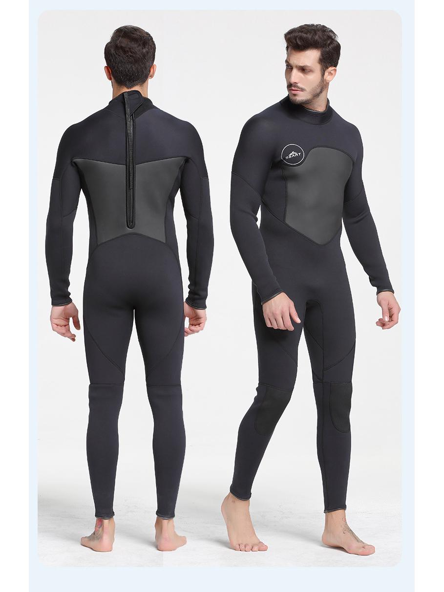 

7-миллиметровый унисекс-костюм для дайвинга с капюшоном и подкладкой из бархата, с передней молнией для рыбалки и охоты XXXL