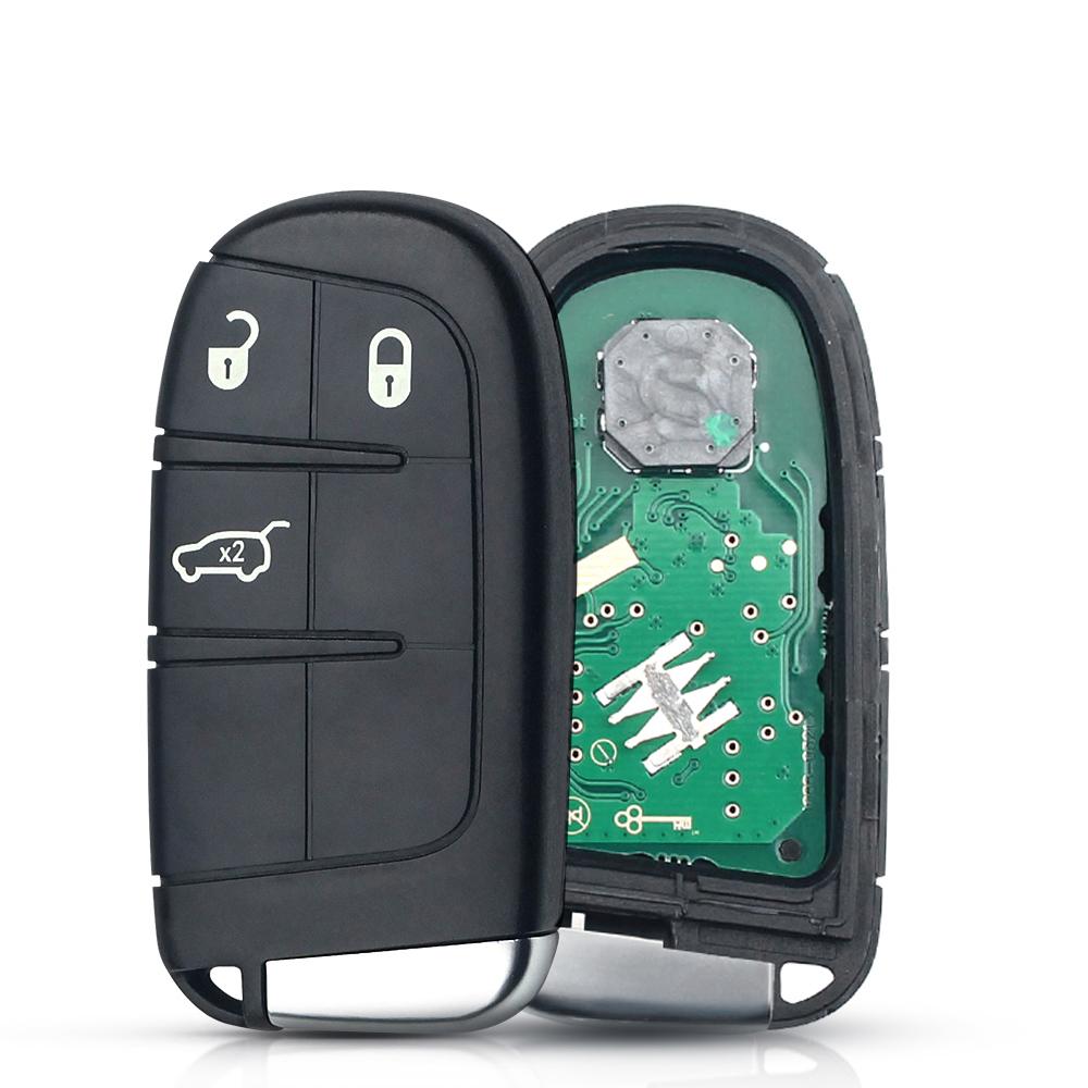 KEYYOU Replacement 5 Buttons Smart Remote Key M3N40821302 Fob 433MHz For Jeep Grand Cherokee 2013-2018 Dodge Journey Challenge
