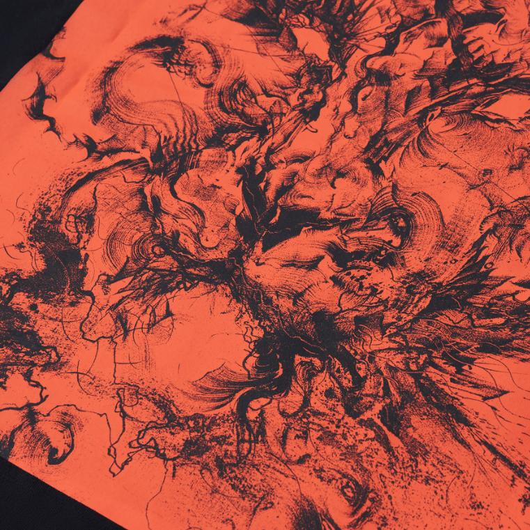 Vans X HuaTunan Collaboration Year Of The Tiger Series Printed Sports Crew Neck Long Sleeve T-Shirt Unisex Tops Black VN0A7YI1BLK