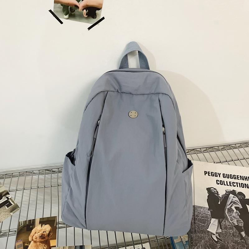 Sac à dos pour femme, sac à dos de sport pour homme, sac d'école de couleur unie pour étudiant