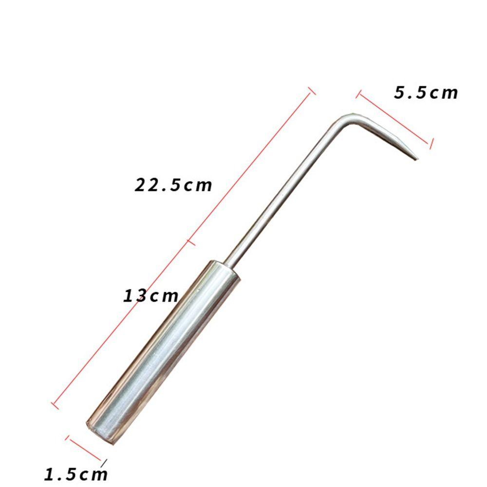 

Portable Potted Root Hook Single Claw Grass Hook Loose Soil Tool Root Remover Farm Style 3