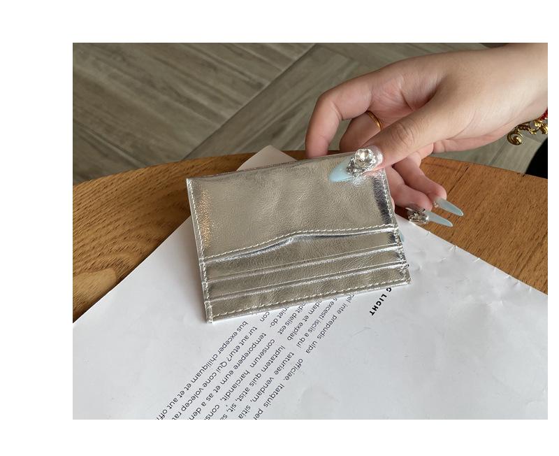 Exquisite Ladies' Crackle Leather Ultra-Thin Card Holder – Cute, High-End Mini Case for Cards and Driver's License